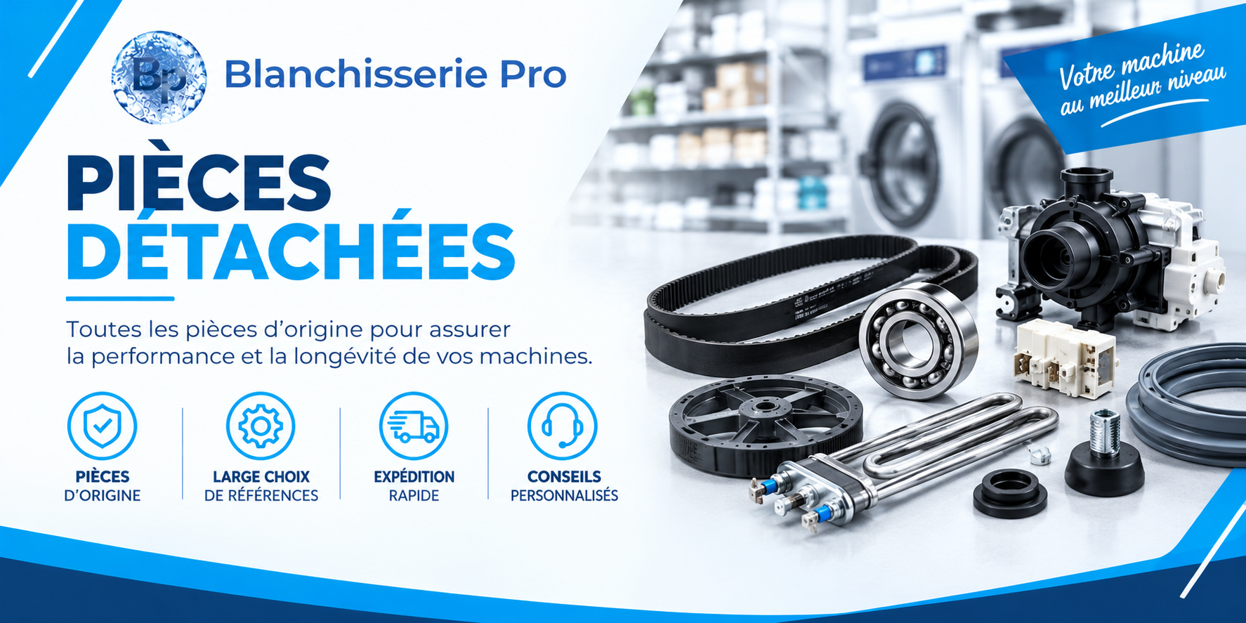 Pièces détachées pour machines professionnelles